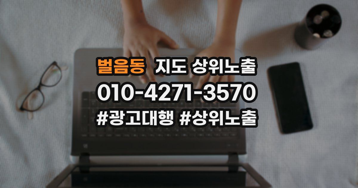 벌음동 지도 상위 노출