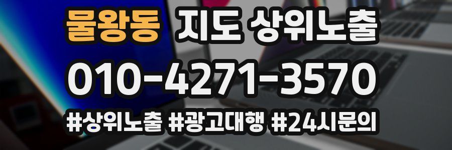 물왕동 지도 상위 노출