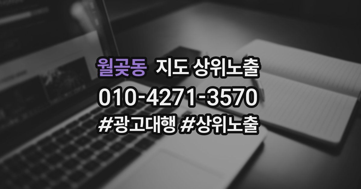 월곶동 지도 상위 노출