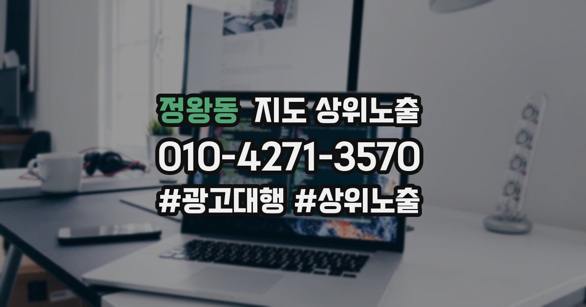 정왕동 지도 상위 노출