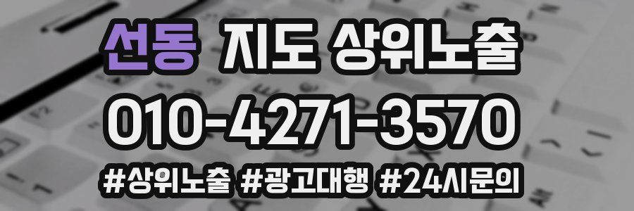 선동 지도 상위 노출
