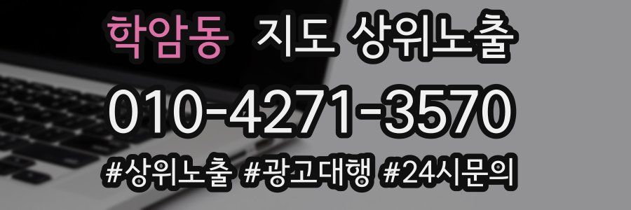 학암동 지도 상위 노출