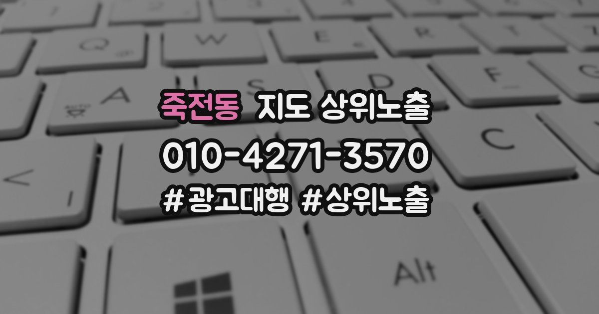 죽전동 지도 상위 노출
