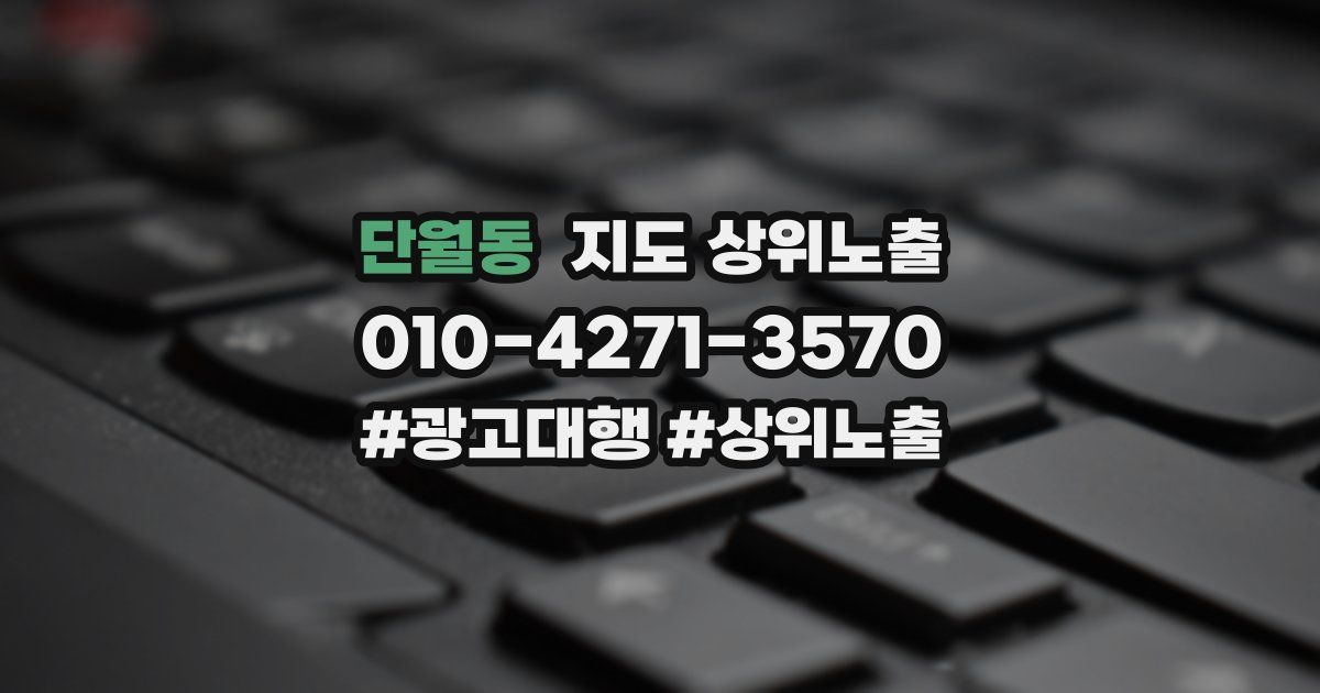 단월동 지도 상위 노출