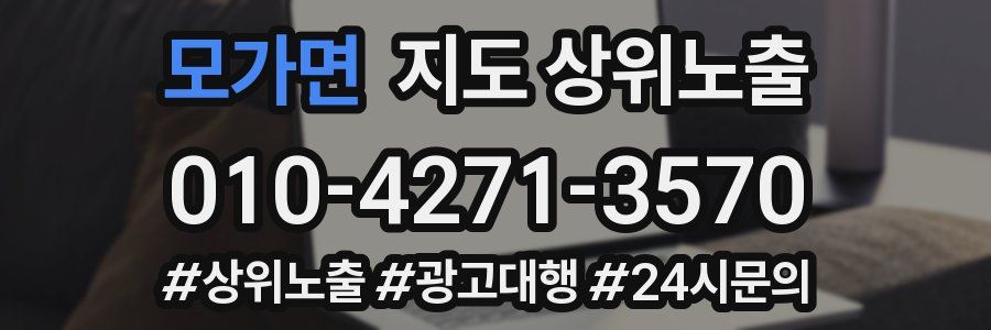 모가면 지도 상위 노출