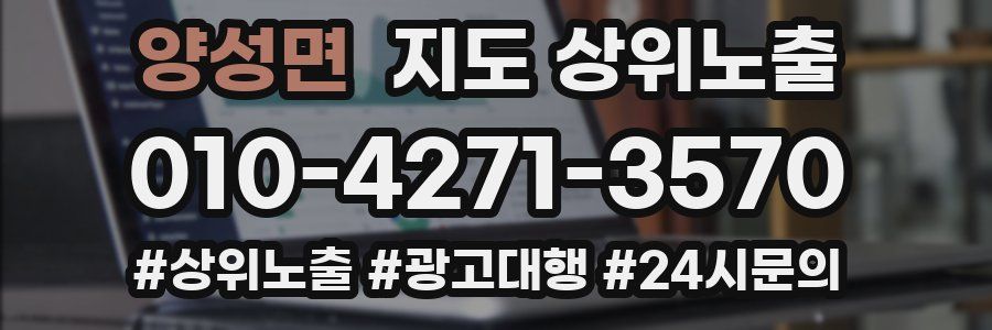 양성면 지도 상위 노출