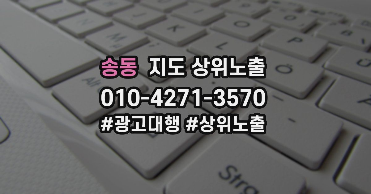 송동 지도 상위 노출