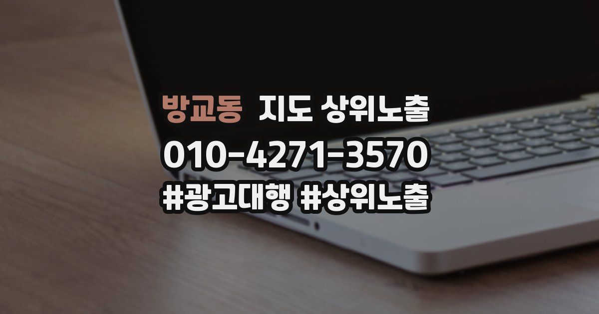 방교동 지도 상위 노출