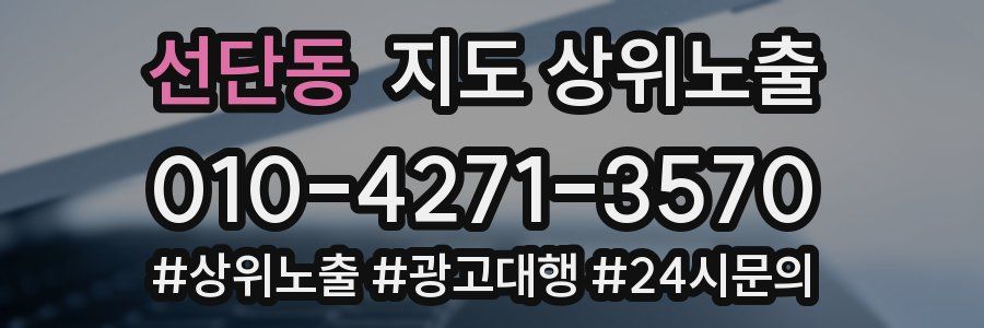 선단동 지도 상위 노출