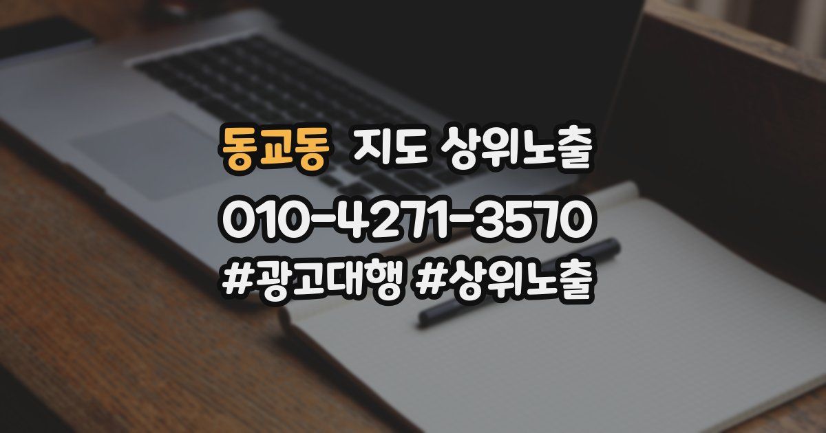 동교동 지도 상위 노출