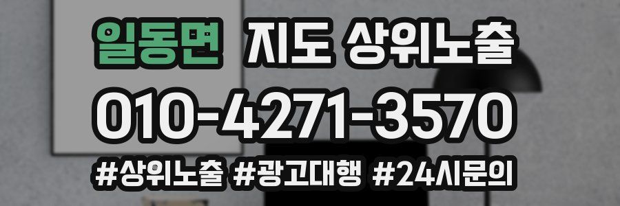 일동면 지도 상위 노출