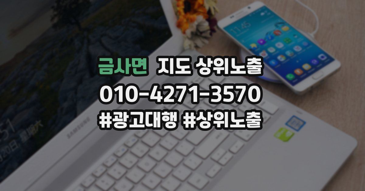 금사면 지도 상위 노출
