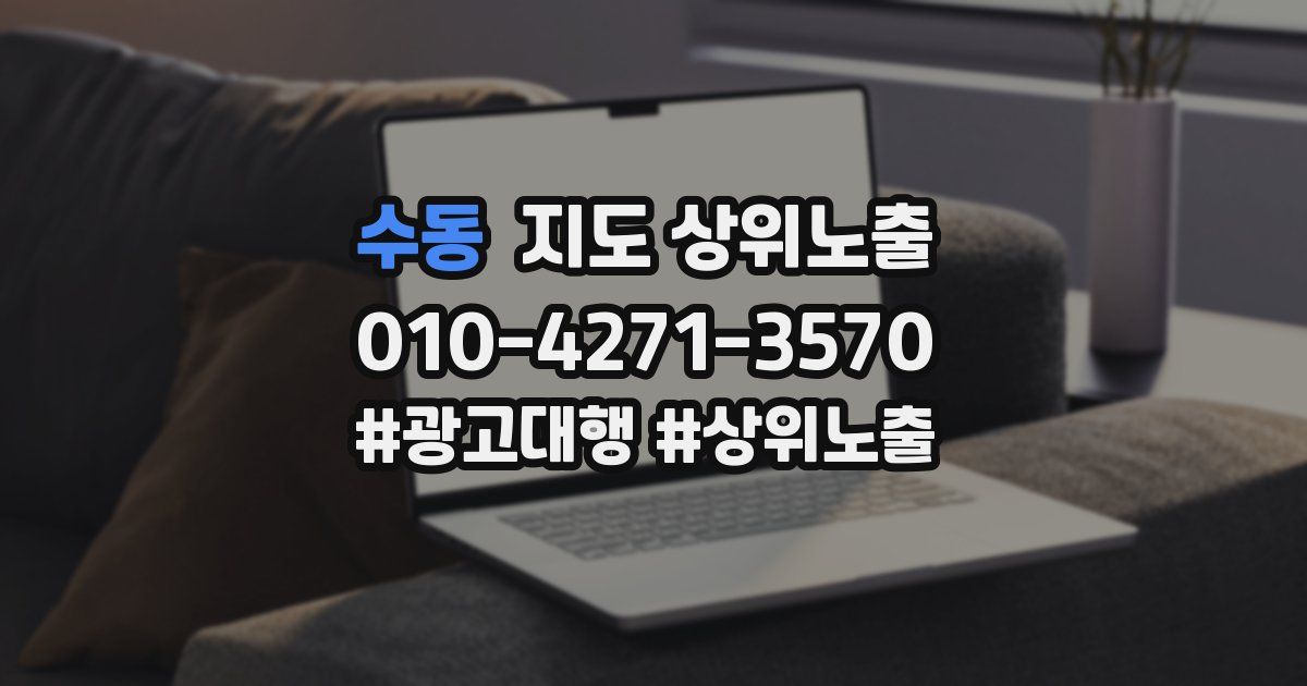 수동 지도 상위 노출