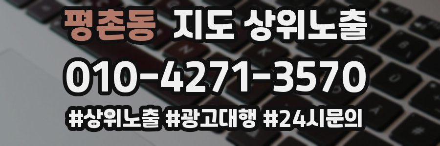 평촌동 지도 상위 노출