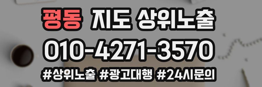 평동 지도 상위 노출