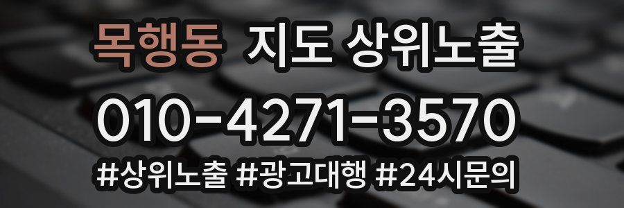 목행동 지도 상위 노출