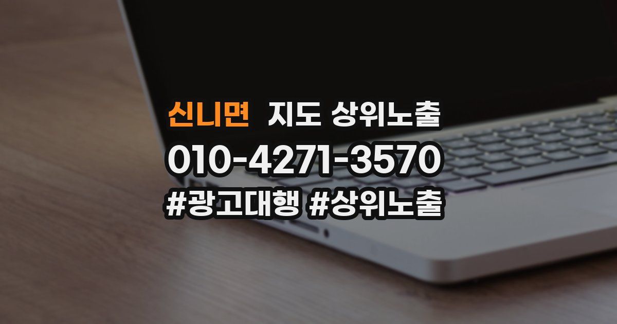 신니면 지도 상위 노출