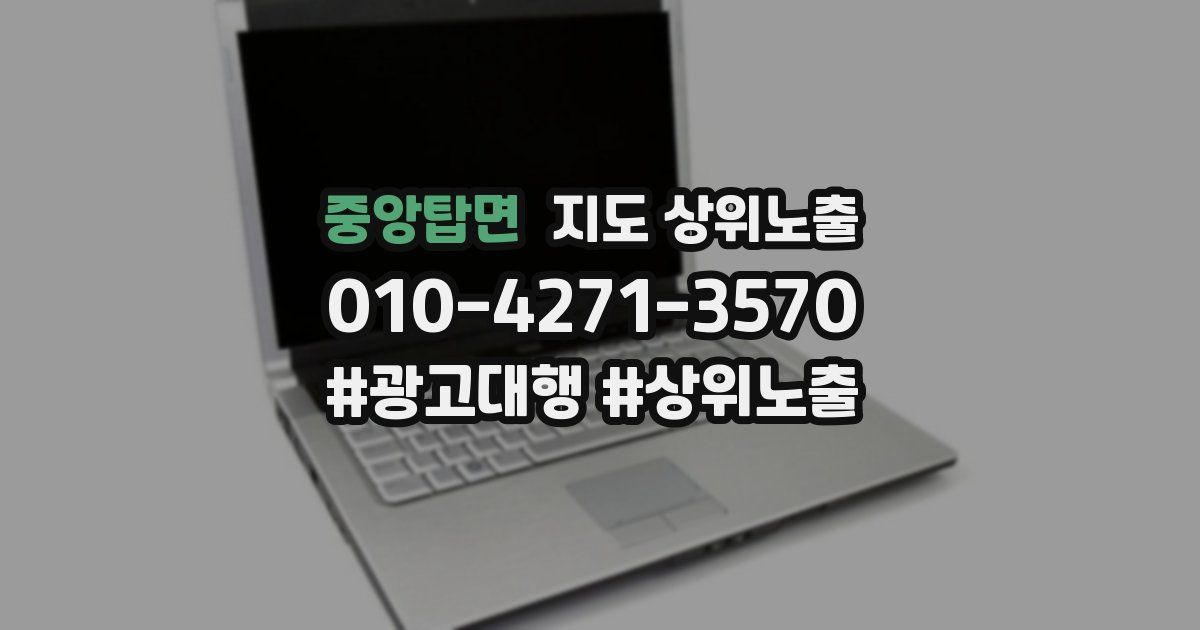 중앙탑면 지도 상위 노출