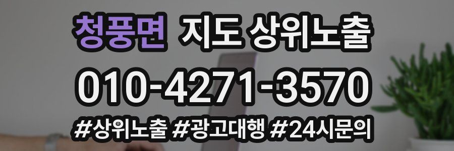 청풍면 지도 상위 노출