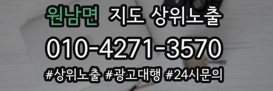 원남면 지도 상위 노출