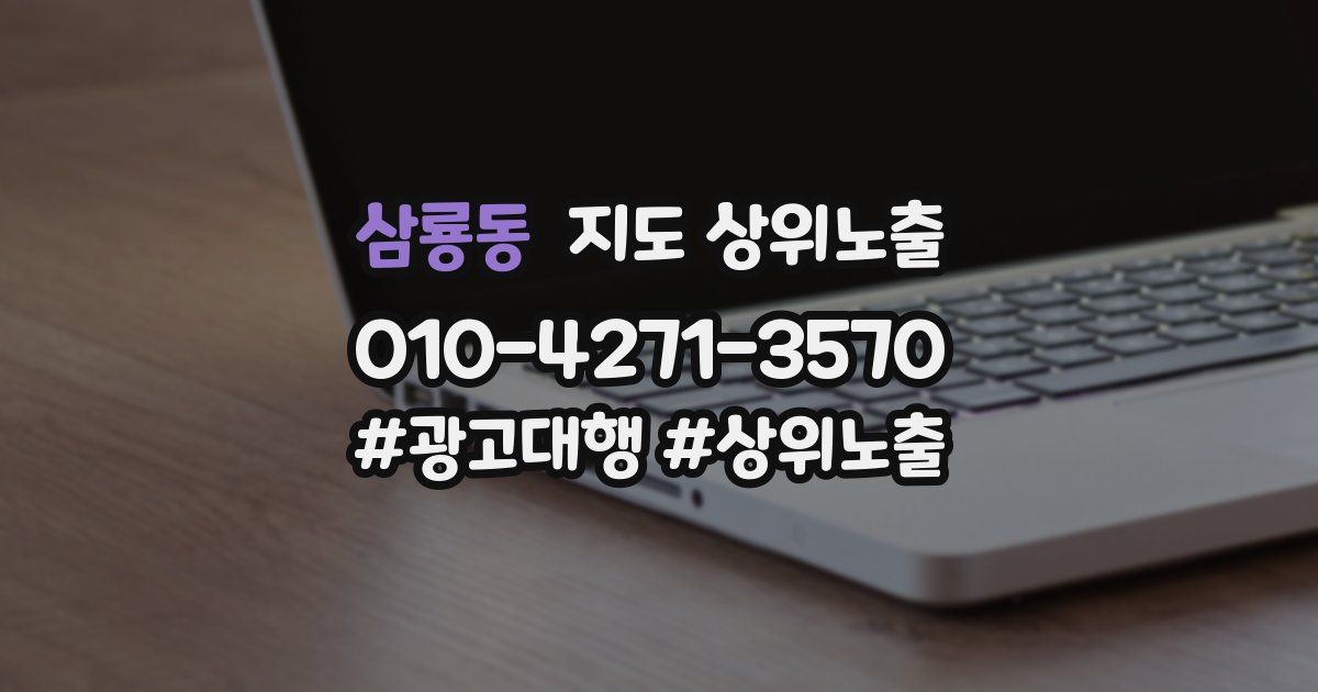 삼룡동 지도 상위 노출