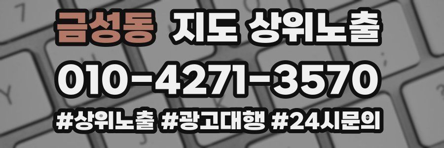 금성동 지도 상위 노출