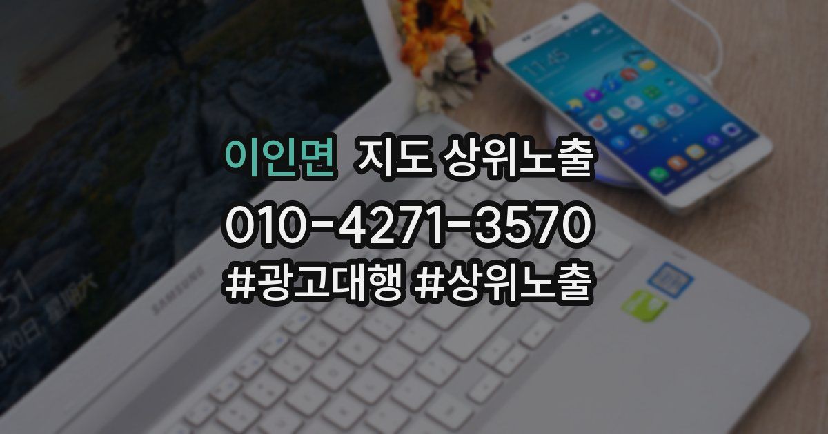 이인면 지도 상위 노출