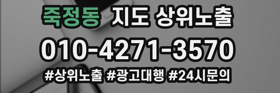 죽정동 지도 상위 노출