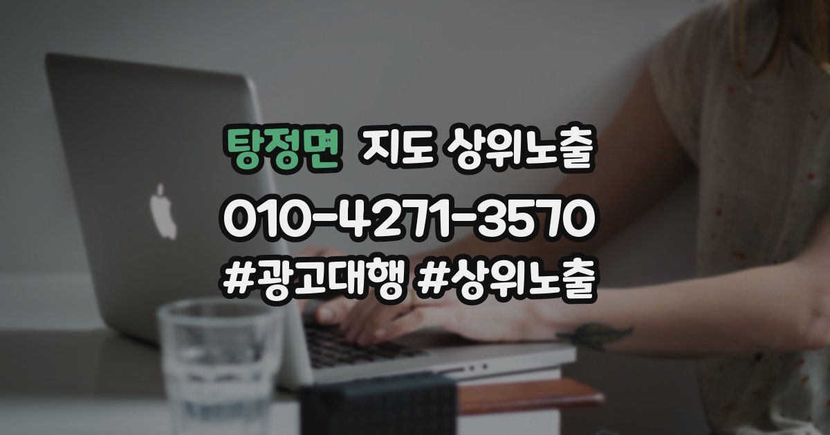 탕정면 지도 상위 노출