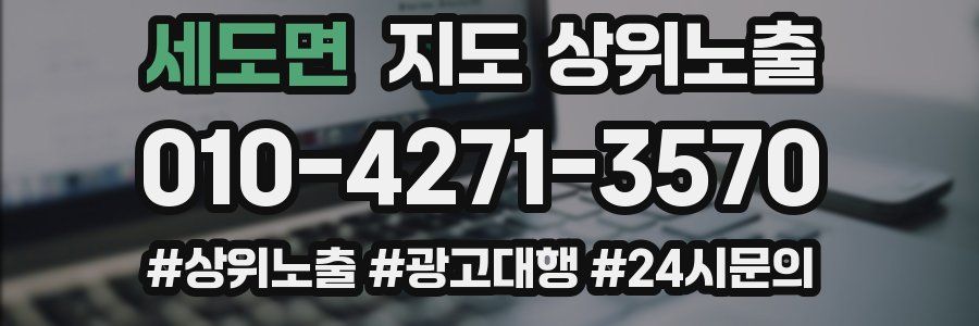 세도면 지도 상위 노출