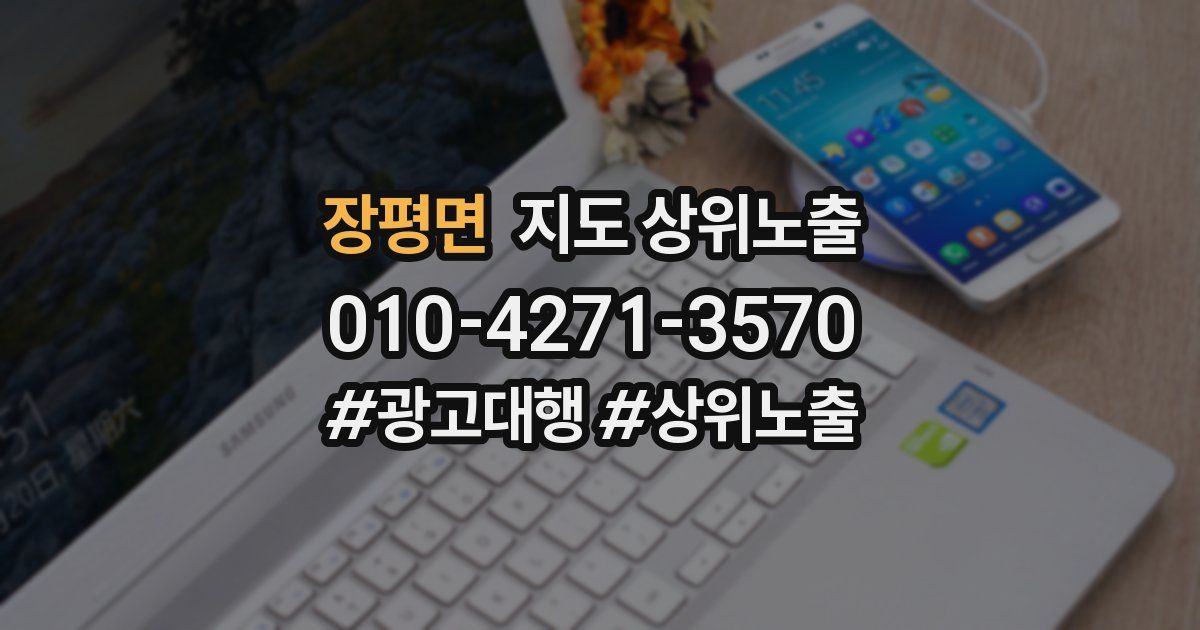 장평면 지도 상위 노출