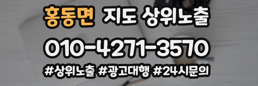 홍동면 지도 상위 노출