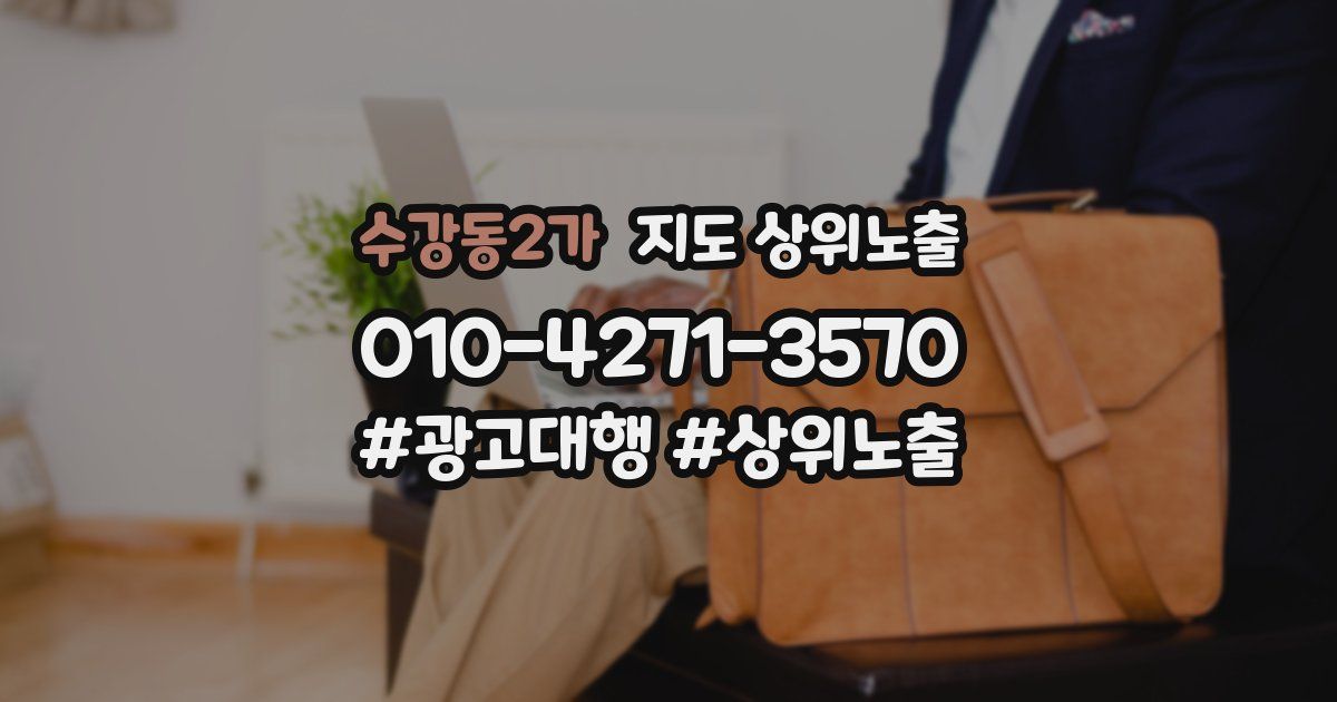 수강동2가 지도 상위 노출