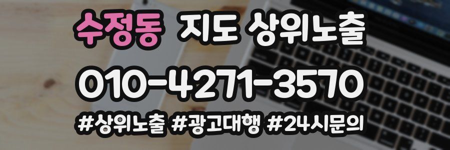 수정동 지도 상위 노출