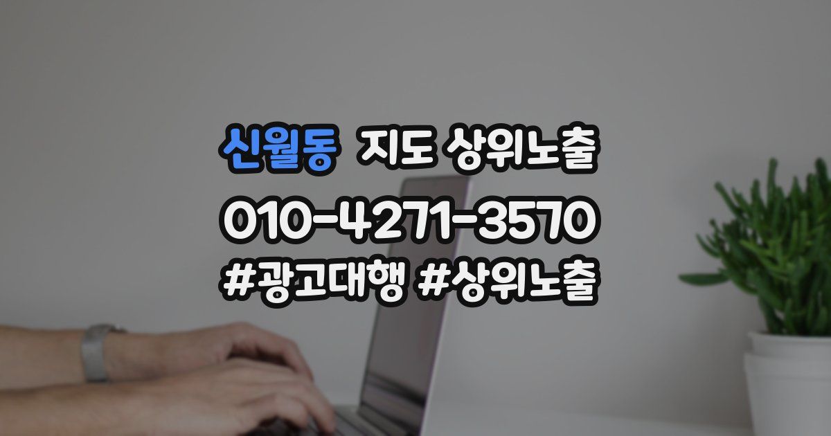 신월동 지도 상위 노출