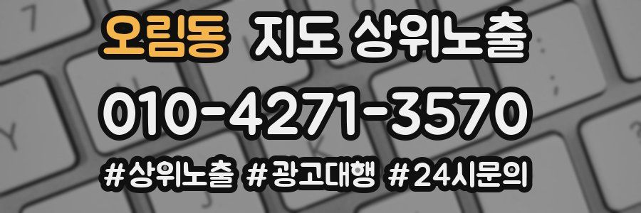 오림동 지도 상위 노출