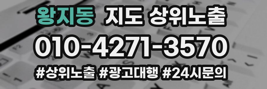 왕지동 지도 상위 노출