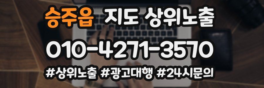 승주읍 지도 상위 노출