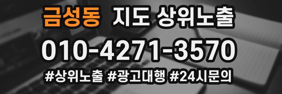 금성동 지도 상위 노출