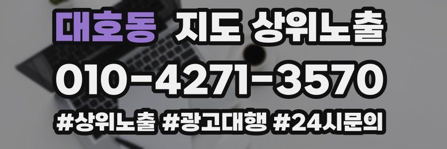 대호동 지도 상위 노출