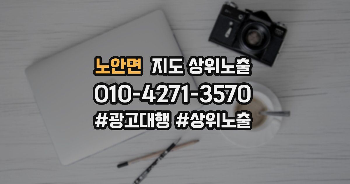 노안면 지도 상위 노출