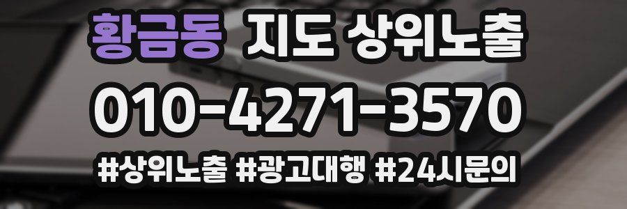 황금동 지도 상위 노출