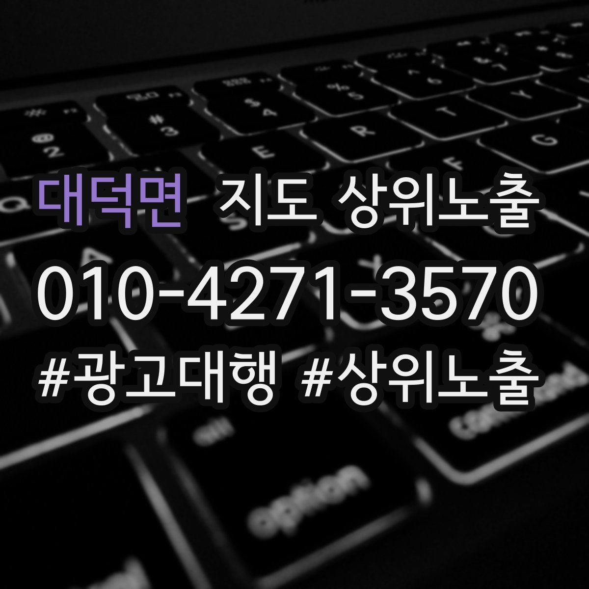 대덕면 지도 상위 노출