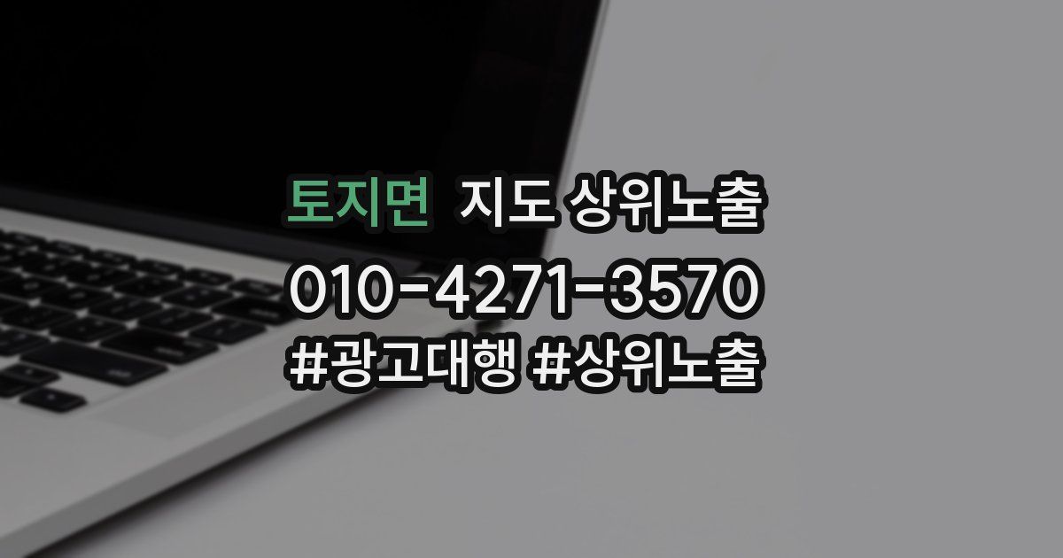 토지면 지도 상위 노출