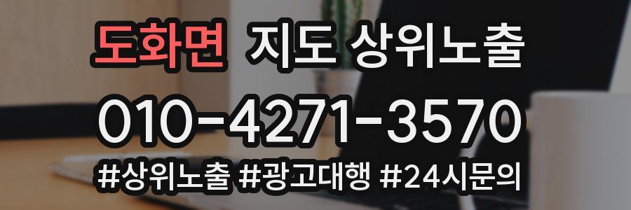 도화면 지도 상위 노출