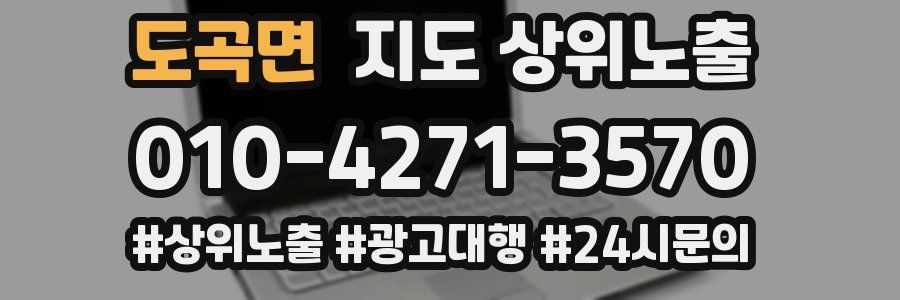 도곡면 지도 상위 노출