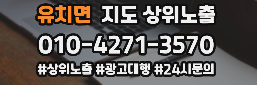 유치면 지도 상위 노출