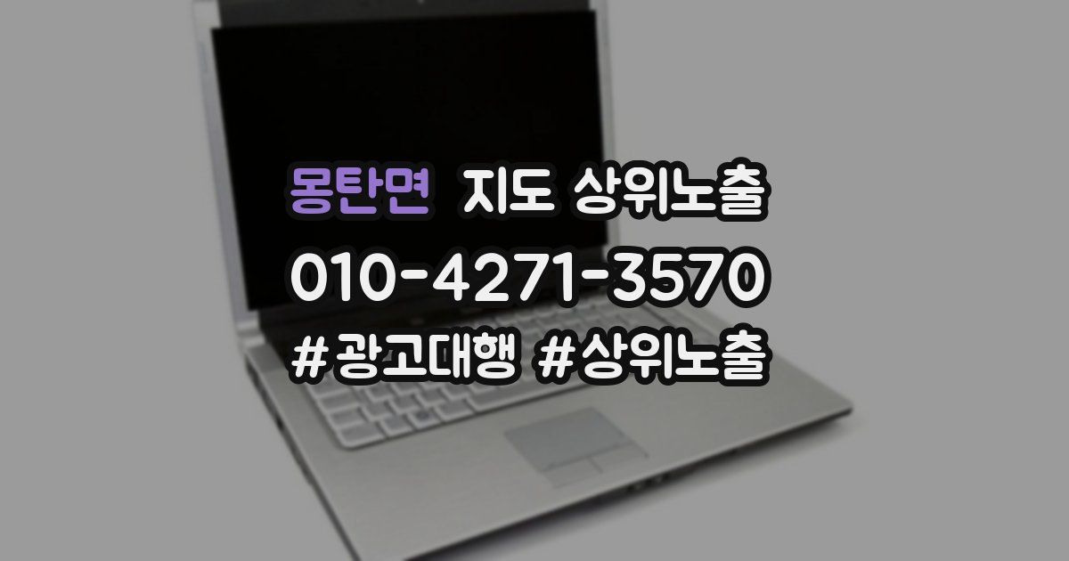 몽탄면 지도 상위 노출