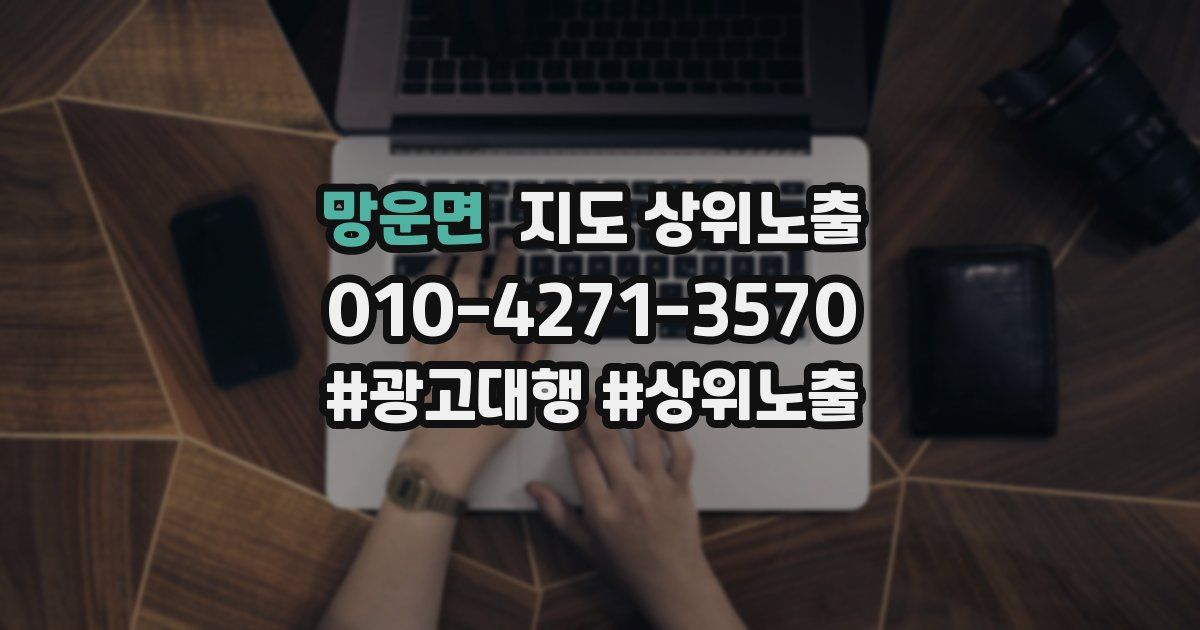 망운면 지도 상위 노출