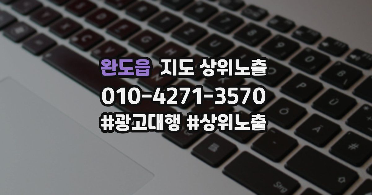 완도읍 지도 상위 노출